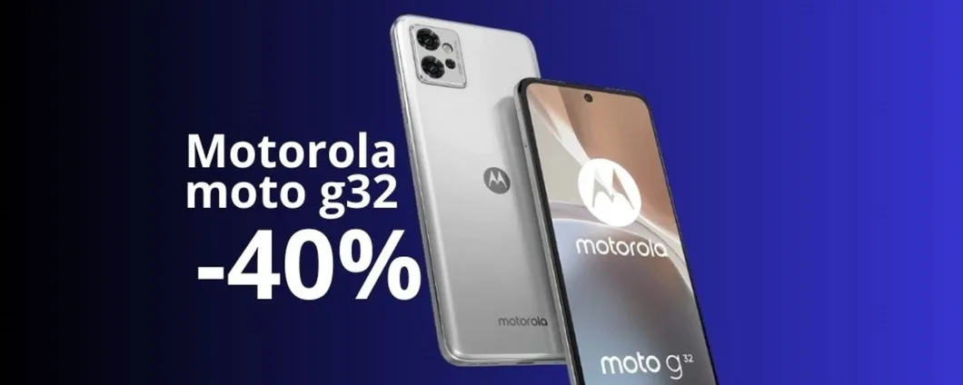 Motorola moto g32 SCONTATO del 40%, solo su Amazon