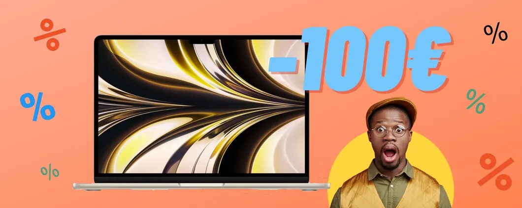 APPLE MacBook AIR in OFFERTA con il coupon di settembre, RISPARMI 100€!