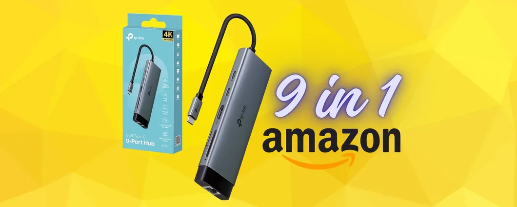 Hub TP-Link 9 in 1 per aumentare le porte del tuo computer in un attimo