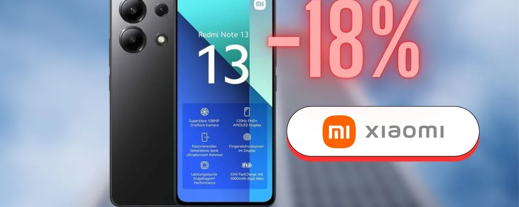 Xiaomi Redmi Note 13: oggi è il migliore sotto i 150€ su Amazon
