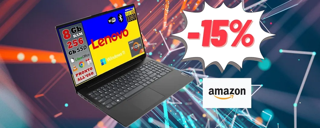 Lenovo Ryzen 3, il PC portatile è in offerta STRABILIANTE