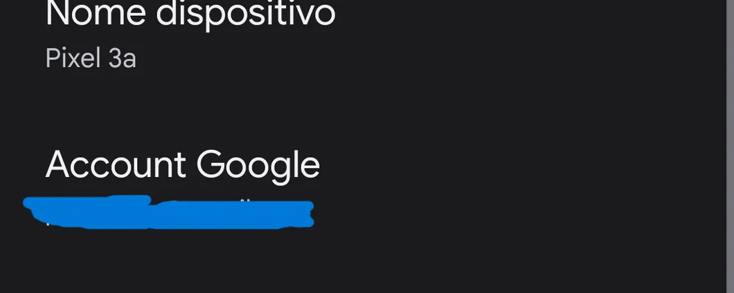 info sul telefono Android
