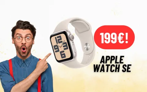 Apple Watch SE oggi costa meno di 200€ su Amazon: AFFARE IMPERDIBILE