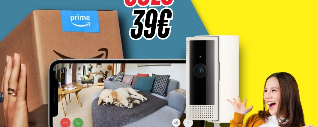 Ring videocamera interna: proteggi la tua casa spendendo solo 39€