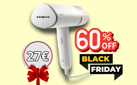 Addio pieghe: FERRO DA STIRO VERTICALE Philips a soli 27€ per il Black Friday