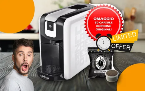 LAVAZZA ESPRESSO POINT con 50 capsule BORBONE IN REGALO a prezzo mini