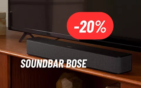 Tutta la qualità di Bose nella Soundbar al 20% di sconto su Amazon