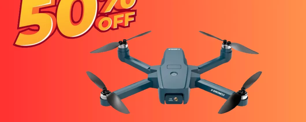 Drone pieghevole con Telecamera HD a META' PREZZO: applica il MEGA COUPON