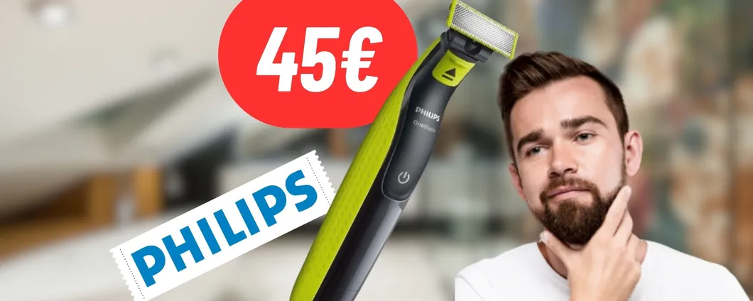 Rade e rifinisce in modo eccellente: il rasoio elettrico PHILIPS è SCONTATISSIMO su Amazon