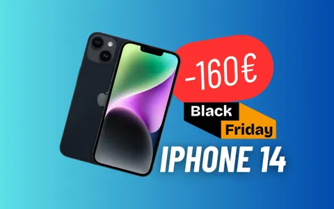 Con le offerte Black Friday risparmi 160€ su iPhone 14: PROMO PAZZESCA