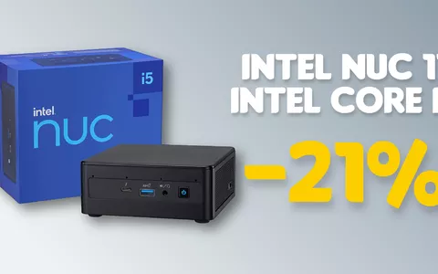 Mini PC Intel NUC 11 con Core i5 e 16GB di RAM: -21% e AFFARE assicurato