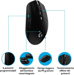 logitech-g305-lightspeed-mouse-wireless-gaming-sensore-hero-31e-pulsanti