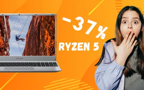 Notebook con Ryzen 5 e SSD da 512GB in SCONTO di 201€