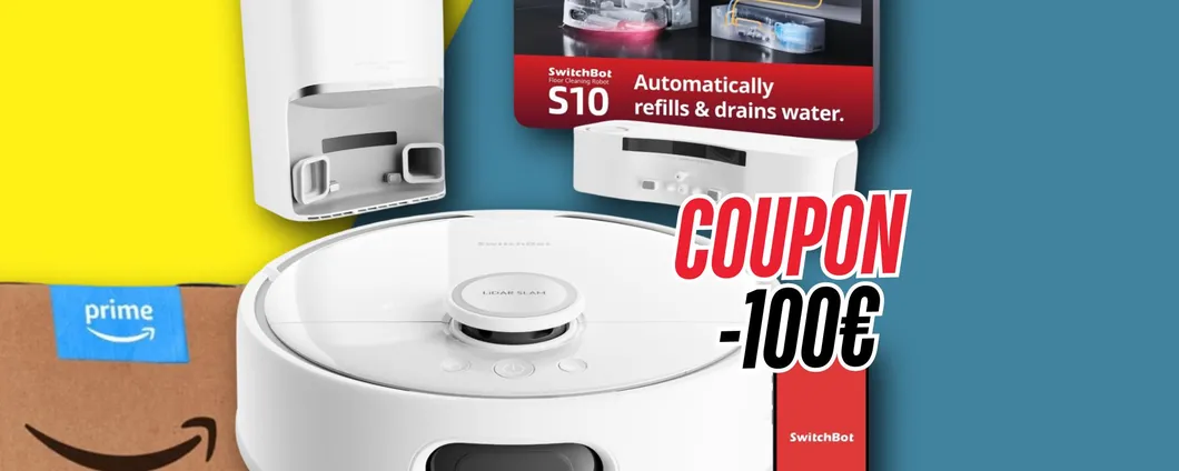 SwitchBot S10: MAXI COUPON sconto per il robot che lava e aspira!