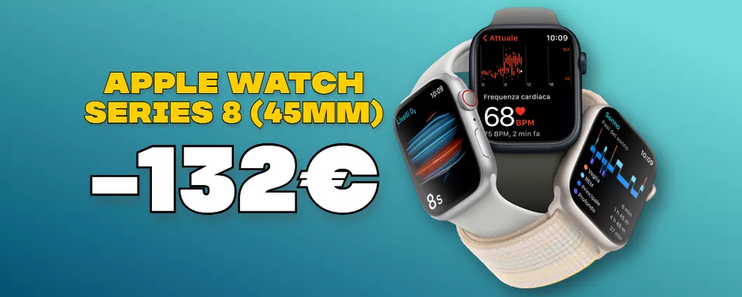 SORPRESA! Apple Watch Series 8 45mm in super sconto con gli eDays 2023