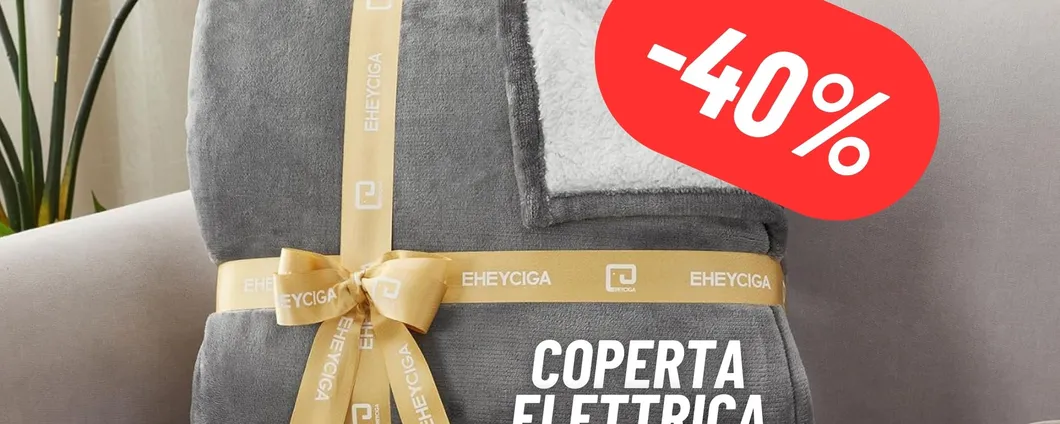 Affronta il freddo con la coperta elettrica a 6 livelli di riscaldamento: SCONTO SHOCK