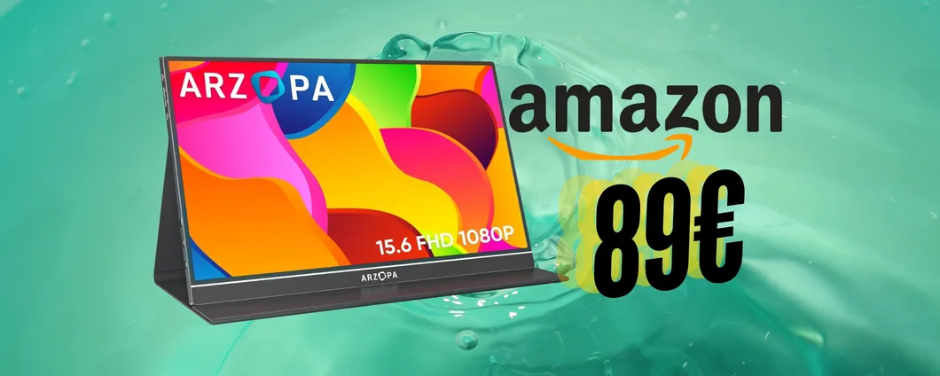 Monitor portatile ARZOPA da 15,6 pollici con il coupon è tuo a soli 89€