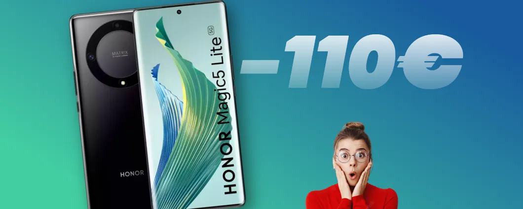 Honor Magic5 Lite: il medio-gamma da URLO è scontato di 110€