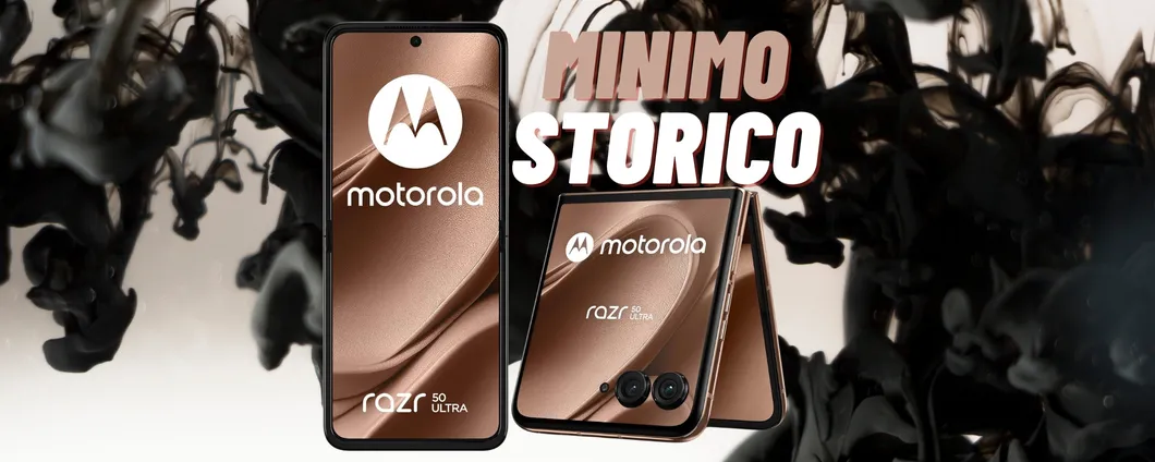 Smartphone pieghevole Motorola Razr 50 Ultra (12/512GB) a METÀ PREZZO