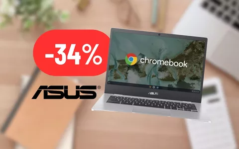 Il Chromebook DEFINITIVO è Asus: MEGA SCONTO del 34% su Amazon attivo