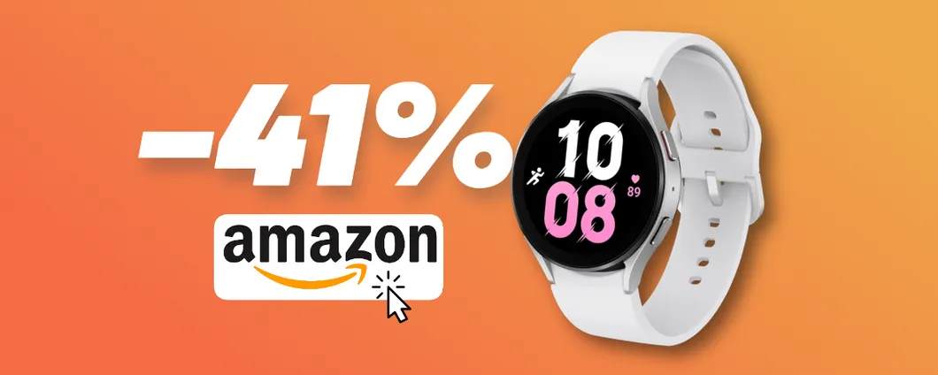 Samsung Galaxy Watch5 44mm: Amazon ABBATTE il prezzo con lo sconto del 41%