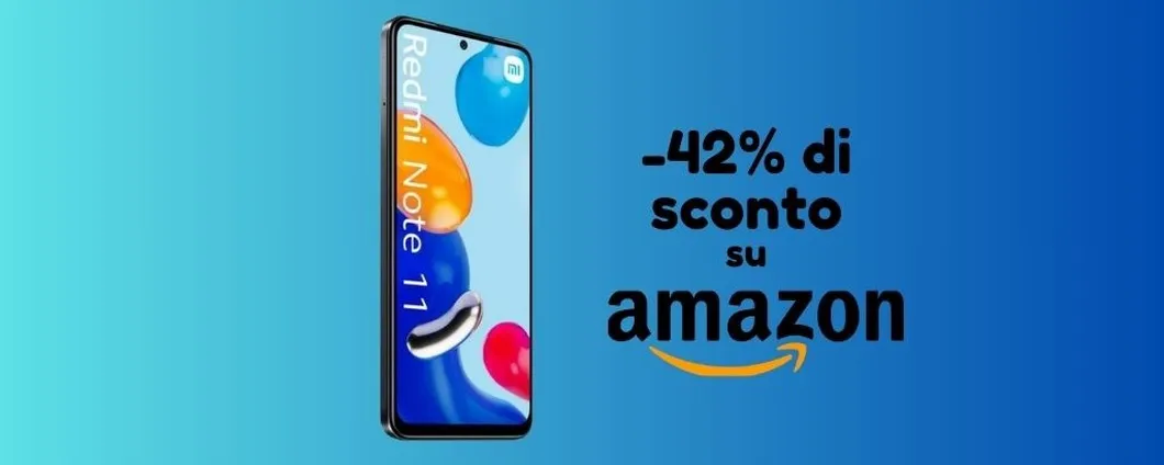 PREZZI OUTLET: su Amazon Xiaomi Redmi Note 11 SCONTATO del 42%!