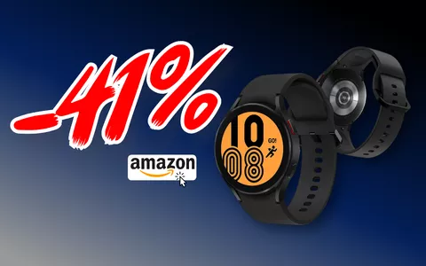 PAZZO -41% sul Samsung Galaxy Watch4 44mm: -121€ immediato