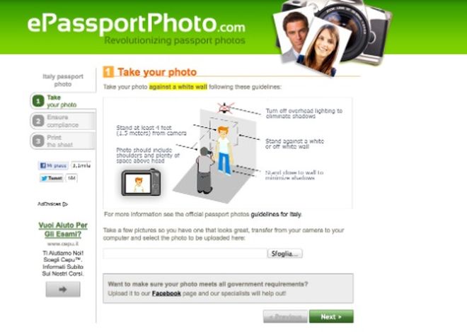 e passport photo