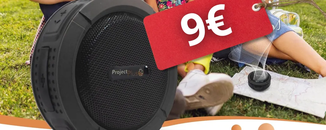 SOLO 9€ per la Cassa Bluetooth impermeabile: musica ovunque e al meglio!