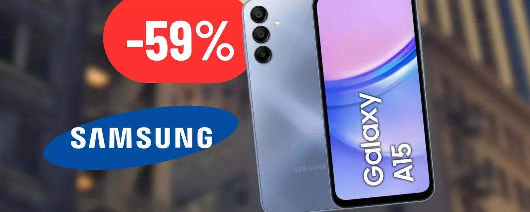 DISINTEGRATO IL PREZZO del Samsung Galaxy A15 su eBay: sconto del 59% attivo