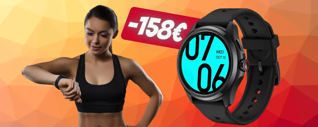 Ticwatch Pro 5: smartwatch spettacolare e con il COUPON RISPARMI 158€