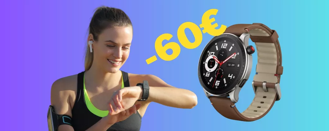 Amazfit GTR 4 a PREZZO MAI VISTO, oggi RISPARMI 60€