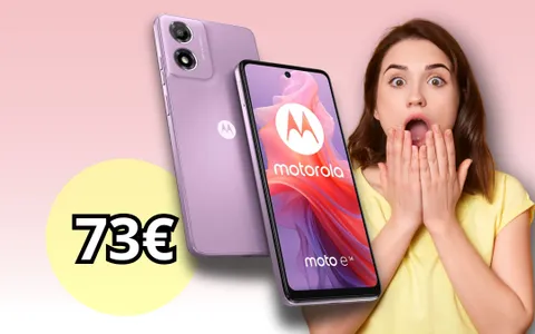 Motorola Moto E14: SOLO 73€ per l'irresistibile color orchidea che conquista