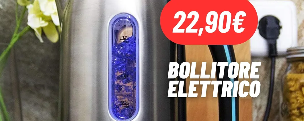 Bollitore elettrico Cecotec: perfetto per bevande calde per l'inverno, MEGA SCONTO