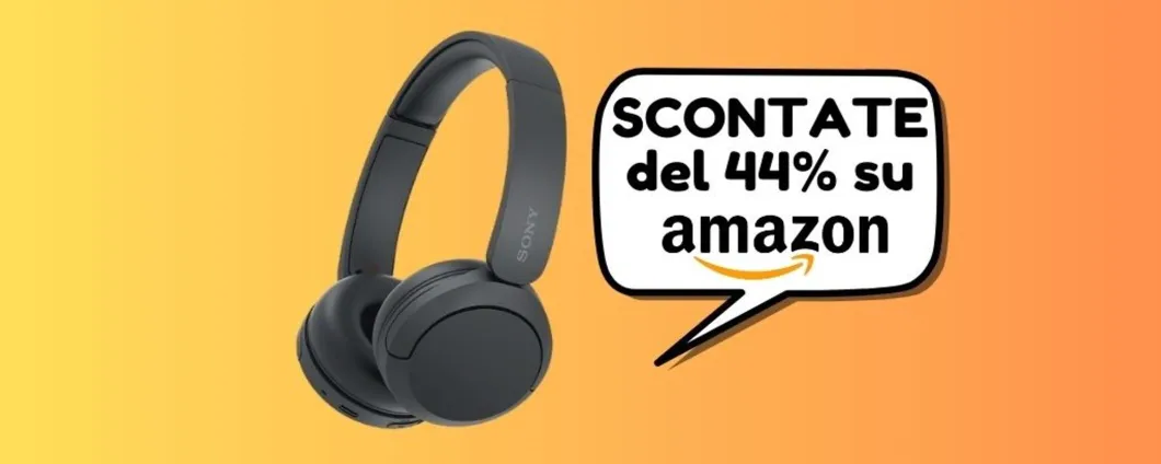 Cuffie Wireless SONY oggi SCONTATE del 44% su Amazon (risparmi oltre 30 euro)