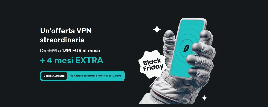 Evita le truffe del Black Friday: proteggi i tuoi dati con le offerte Surfshark VPN