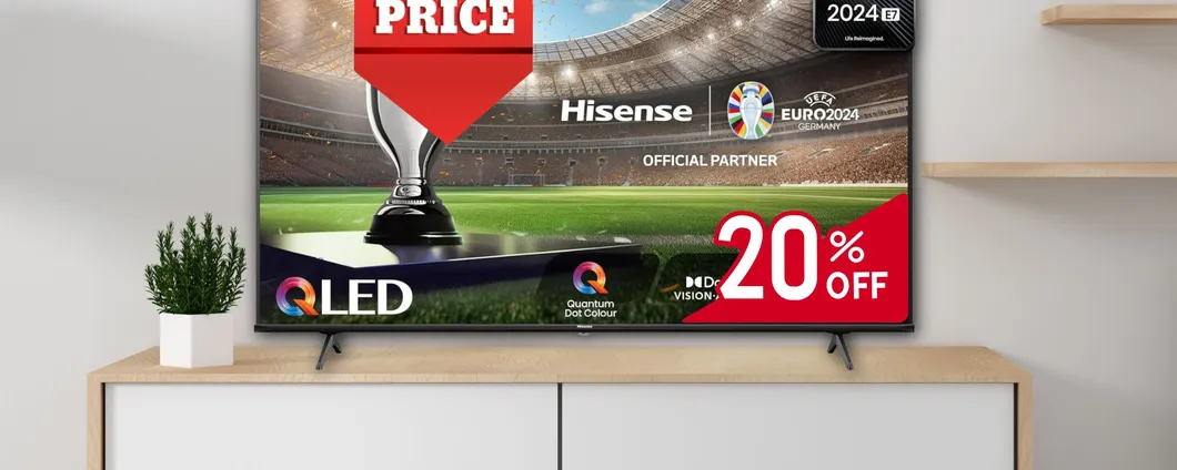 SPETTACOLO a casa tua con Televisore Hisense QLED 4K da 65 pollici IN SUPER SCONTO!