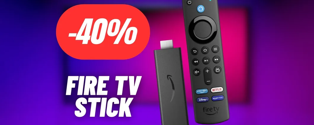 Fire TV Stick: maxi promo per il Prime Day 2024 (-40%)