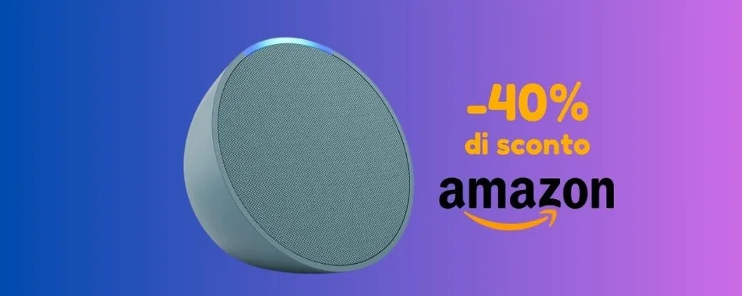 PROMO Amazon: Echo Pop scontato del 40%, ti costa pochissimo!