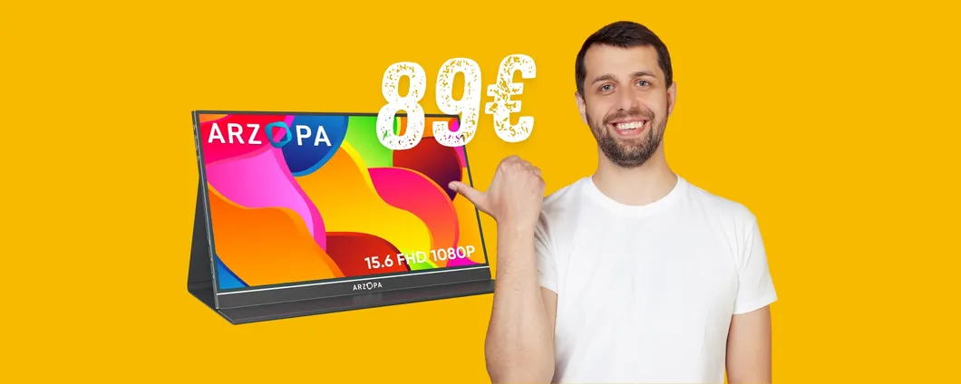 Monitor portatile ARZOPA da 15,6 pollici: aumenta la produttività anche fuori casa