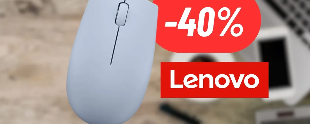 Mouse elegante e preciso targato Lenovo al 40% DI SCONTO