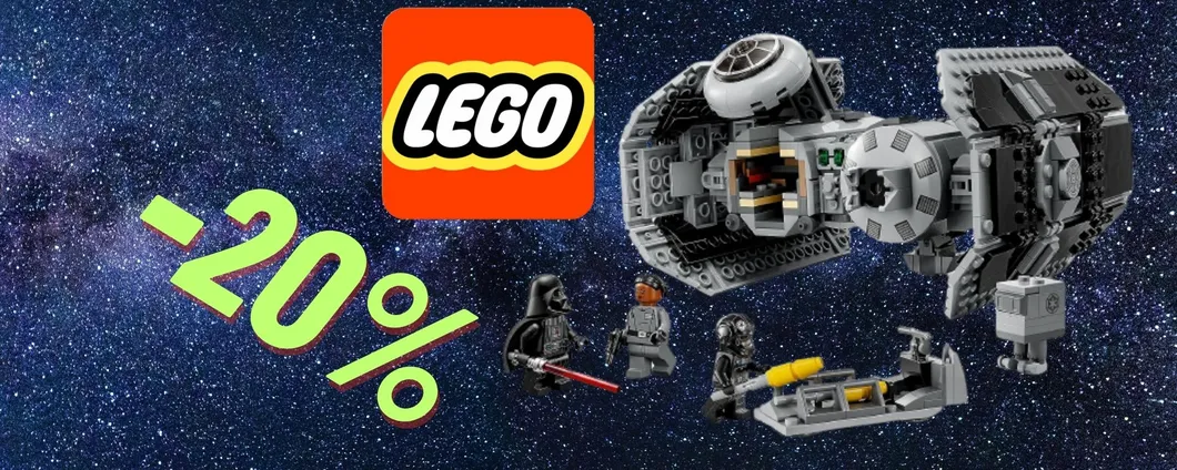 Il CACCIA TIE di Star Wars in versione LEGO è soggetto ad uno SCONTO STELLARE