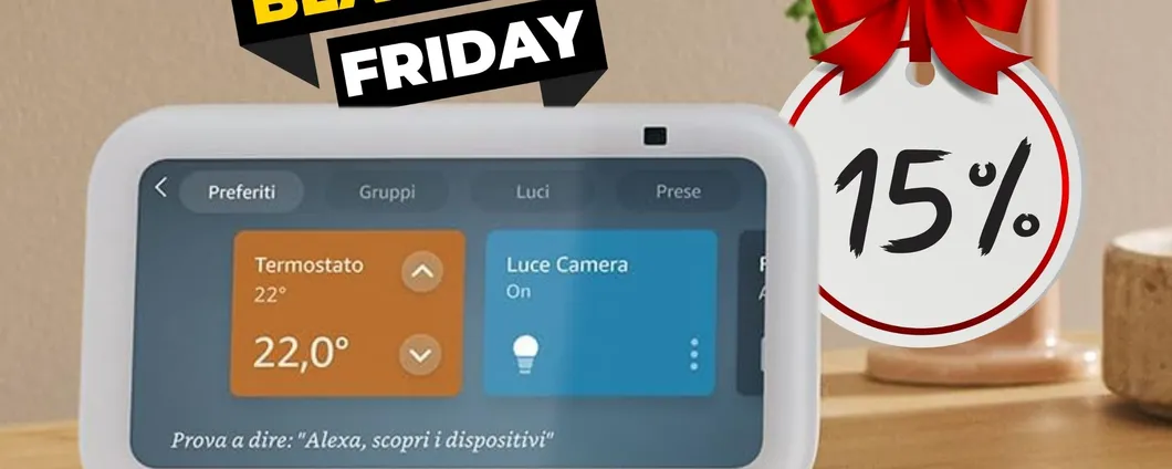 Echo Show 5: il BLACK FRIDAY non finisce e lo sconto è ancora caldo