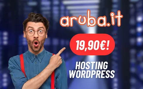 Aruba: hosting WordPress A MENO DI 20€