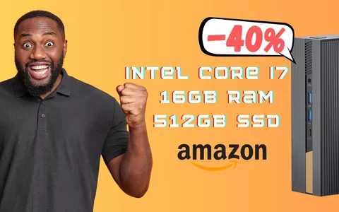 Mini PC POTENTISSIMO con Intel Core i7 al 40% in MENO