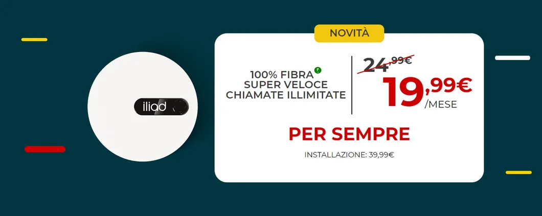 Iliad Box: FIBRA con prezzo bloccato per sempre