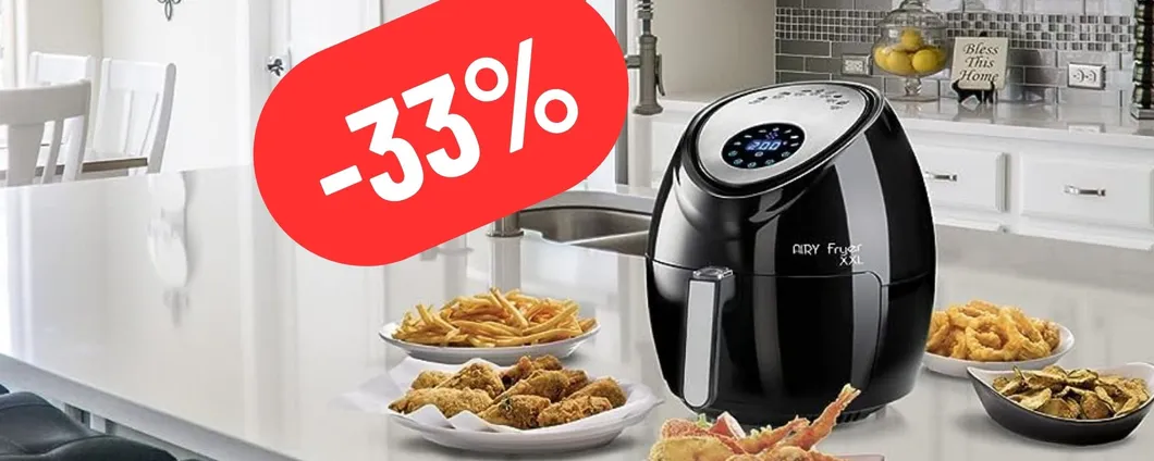 Friggitrice ad aria Ariete XXL per tutta la famiglia in MEGA SCONTO su Amazon
